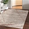 Mazovia Tappeto Salotto Moderno Pelo Corto - Tappeti Moderni Soggiorno - Tappeti Camera da Letto - Tappeti Salotto Grandi Dimesnioni - Motivo Astratto Vintage - Beige 240x330 cm