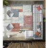 Pierre Tappeti Tappeto salotto arredo casa FUNNY F8501 multicolore moderno pelo morbido con intarsio cm.160x230