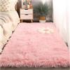GOUSANG Faux Pelliccia di Agnello di Pecora Tappeto 70 x 120 cm Sintetica Tappeto Vello Tappeto di Design per Salotto, Camera da Letto, Corridoio, Cucina, Rosa