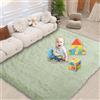 CUIMEI Tappeto Multiuso 80 x 125 cm, Facile da Pulire, Assorbente Alta Densità di Pelo, Varie Misure e Colori, Scendiletto Lungo Tappeto, verde chiaro
