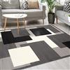 Mazovia Tappeto Moderno - Morbido Pelo Corto - Tappeto da Salotto Oeko-Tex - Tappeto per Ingresso Camera, Da Letto, Cucina, il Soggiorno - Collezione ATENA - Grigio 300 x 400 cm