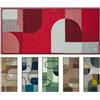 Olivo Tappeti OLIVO.shop Tappeto Cucina Antiscivolo Lavabile, Tappeto Cucina 240 cm, Tappeti Cotone Cucina, Corridoio, Multiuso Antiscivolo, Passatoia Moderna 55x240 cm (SPRINT FORME ROSSO)