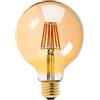 Aigostar LAMPADINA LED FILAMENTO AMBRATA G125 8W ATTACCO E27 650 LUMEN 2200K LUCE CALDA D125H175mm ANGOLO 360 EQUIVALE A 51W INCAD.