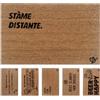 Olivo Tappeti OLIVO.shop COCCO FUNNY - Zerbino con scritte, Zerbino cocco ingresso simpatico, Tappeto cocco divertente, fondo in gomma, vari disegni, 40x60 cm (STAME DISTANTE)