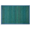 CASAbella Tappeto in bambù, Antiscivolo, Igienico, Lavabile, 50x75, 50x110, 50x180, 50x240, Verde, Marrone, Acquamarina, Arancio, Nero. Mod. MARACAS (Acquamarina, cm 50x240)