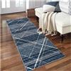 Siunwdiy Tappeto Cucina Antiscivolo Lavabile Tappeto 40X180CM Blu scuro Passatoia Ingresso Lungo Antiscivolo Lavabile Assorbente Tappeto Lungo per Corridoio Ingresso Cucina Bagno Lavanderia