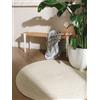 benuta Pure Tappeto Juta Jutta - Avorio Rotondo 160 cm - Tessuto a Mano per Camera da Letto, Salotto, Soggiorno - Design Boho - Adatto al Riscaldamento a Pavimento