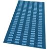 emmevi Tappeto Cucina Morbido 3D Assorbente Lavabile Antiscivolo Passatoia Bordata A Righe 57x180 Blu
