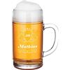 polar-effekt Boccale di birra con nome inciso e numero di anniversari - Misuratore con capacità di 1000 ml - idea regalo per gli intenditori - birra bianca, birra di frumento