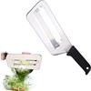 Generico Stainless Steel Shredder Knife - Cabbage Shredder and Vegetable Slicer, Upgraded Dual Blade Julienne Cutter, for Coleslaw Kitchen (B-Black)