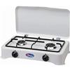 CFParker Fornello 2 fuochi a gas METANO con valvola di sicurezza per uso interno CFParker Made in Italy - 5326 GPSm