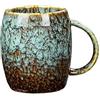 YlobdolY Tazza da caffè grande in ceramica da 500 ml con manico, tazze di tè vintage novità Latte Mugs Swig per l'ufficio e la casa, per uomini donne, verde