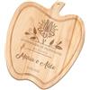 Maverton Tagliere in legno di faggio, incisione personalizzata | Battilardo, a forma di mela, dimensioni 32cm x 28cm, pensiero speciale per la coppia, regalo di Natale, anniversario