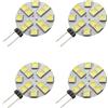 DLEDMOP lampadine DC G4 LED Lampadine LED interne G4 2835 SMD AC/DC12V-24V Super Bright bianco caldo Lighting per camper, armadi, luci per barche, 2W-4PCS bianco caldo