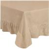 Preziosa LUXURY Tovaglia panama 12 persone con balza cotone 170x270 cm INTIMOEGIDIO(TORTORA)