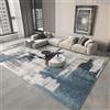 18meng Art Tappeto per Soggiorno 160x200 cm Blu Bianco Design Astratto Moderno Striato Tappeto per Soggiorno Camera da Letto Sala da Pranzo Ingresso Tappeto Rettangolare Lavabile in Lavatrice