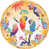Les Jardins de la Comtesse - Piatto piatto grande in melamina - Pappagalli di Bahia - Ø 28 cm - Multicolore - Servizio da tavola quasi indistruttibile MelARTmine