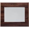 Generico Targa con supporto in legno colore noce formato cm 20x26x2. Personalizzazione a colori su placca in alluminio di colore oro o argento inclusa