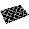 Generic Tappetino antiscivolo con stampa, antimacchia, per cucina, bagno, decorazione per la casa (nero, 50 x 80 cm)