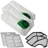 MohMus Set 12 sacchetti per aspirapolvere + 12 Profumi + 2 Filtro motore adatti per Vorwerk Folletto VK 140 150 - VK140, VK150 - FP 140 150 - FP140/150 - con microfibra speciale