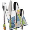 WMF Posate per bambini WMF Il Piccolo Principe con incisione del nome - bellissimo set di posate per bambini - regali di battesimo personalizzati con incisione, idee regalo per bambine e bambini dai 6 ann