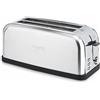 H.Koenig TOS28, Tostapane 2 o 4 fette, speciale per baguette, Apertura extra large, Acciaio Inox, 1500 W