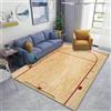 Buohwiwe Tappeto 3D Campo da Basket Tappeti Camera da Letto - Antiscivolo Lavabile Flanella Tappeto Campo da Basket - Tappeto Soggiorno Moderno Decorazioni Tappeto Camera 120x180 cm