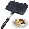 Generic Padella a doppia faccia - Casaro, Pressa per sandwich | Macchina per panini per la colazione, Macchina per panini per doppia colazione da spiaggia, Teglia antiaderente per panini - Griglia per panini