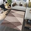 TAPISO Sari Tappeto Soggiorno Moderni Pelo Corto Marrone Beige Scuro Astratto Geometrico Sfumature Ombre Salotto Sala Camera Oeko-Tex 240 x 330 cm