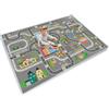 JCTQBHQF Tappeto da gioco per bambini, ragazzi e ragazze, tappeto per costruzione, area educativa della città, per camera da letto e camera dei giochi (A,80 x 120 cm)