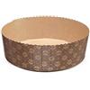 Ecopack stampo per panettone basso con onda esterna da 450 g, adatto al forno fino a 220°C, confezione da 10 pz