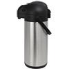 METRO Professional Airpot Caraffa con Pompa ad Aria compressa | Brocca termica Isolata, Thermos, Acciaio Inox, Adatto Anche per Uso Commerciale (3 Litri)
