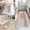 SUNLIMEI Tappeto Passatoia Cucina 90 x 240 cm Antiscivolo Tappeti da Cucina, Tappeto Lungo Anti-Fatica, Motivo Geometrico per Sala da Pranzo, Salotto, Ingresso, D
