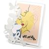 Arti & Mestieri PORTAFOTO BUTTERFLY PICCOLO BIANCO NEVE