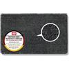 Astra Zerbino interno antiscivolo - Tappeto antisporco sostenibile lavabile a 30 °C - SENZA PVC - Tappeto facile da pulire - Zerbino 60x100 cm antracite