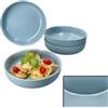 Ritzenhoff & Breker Jasper - Set di 4 piatti fondi, 610 ml, Ø 19,3 cm, piatti in gres per 4 persone, piatti profondi per insalata, zuppa, pasta & Co. per colazione, pranzo e pane da sera