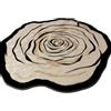 Generic Tappeti Irregolari Tappeti Lavabili Per Soggiorno, Camera Da Letto, Cucina, Corridoio, Ingresso(Floral C,Diameter 80cm)