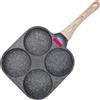 Generico Egg Frying Pan Omelette Skillet Nonstick 4-cup Even Heating Induction Ceramic Gas Stove Pancakes Hamburgers Sandwich Breakfast Kitchen Cookware Home Cooking