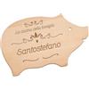 Maverton Tagliere in legno di faggio | Incisione personalizzata, a forma di maialino, dimensioni 30cm x 18cm circa, pensiero speciale per la coppia, famiglia