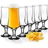KADAX Bicchieri di birra Kadax, bicchieri da bevute in bicchiere di alta qualitŕ, set da 60 ml, bicchieri d'acqua, bicchieri di succo con piede, bicchieri per acqua, bevande, bicchieri da bevanda,