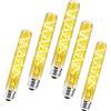 Generic 5 Pezzi Lampadine E27 Vintage Tubolare 6w Edison Vintage Filamento Protezione Occhi Luce Calda 2700K, Lampadina Retrò 600LM Base a Vite,E27 Lampada decorativa Edison Not Dimmerabile