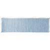 THEKO | Tappeto Dhurry in 100% cotone a tessitura piatta Tappeto Happy Cotton | Tessuto a mano | Colore: Azzurro | 70x250 cm