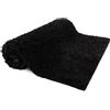 KARAT Tappetino da bagno certificato Oeko-TEX Standard 100, morbido, antiscivolo, lavabile, zerbino morbido per il bagno | Sky Soft, 80 x 150 cm, nero