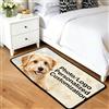 JURLEA Zerbino Personalizzato 60x90 cm, Regalo Perfetto Festa della Mamma, Con Foto Testo Antiscivolo Lavabile in Lavatrice, Amico di Cani e Animali, Interno ed Esterno