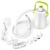 RELAX4LIFE Pulitore a Vapore Portatile 1000W, Pulitore Multiuso con 10 Accessori, Serbatoio dell'Acqua 300 ml, per Pavimena, Moquette, Tende, Seggiolini Auto, Cucina, Bagni (300 ml, Verde)