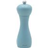 Bisetti Macina Pepe Manuale Rimini in Legno di Faggio Laccato Azzurro Opaco 18 cm, Macinino Manuale per Pepe con Macina in Acciaio Temprato, Trita Pepe Resistente, Elegante e Made in Italy - BISETTI