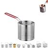 Generico Cestello per Pasta in Acciaio Inox,Divisorio per Cottura,Cestello per Pasta separata,Mestolo per Spaghetti,Cestelli Separato per Pentola Ideale per Scolare Spaghetti e Noodles Set, per verdure