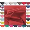 oggettando Tessuto Ecopelle Morbida Finta Pelle a METRAGGIO 2x1,4 3x1,4 5x1,4 per arredo DIVANI, SEDIE,TAPPEZZERIA,HOBBY - Rosso, 2 METRI (200cm x 140cm)