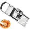 katmerio Grattugia per spätzle in acciaio inox, con manico in gomma, filtro per spätzle, lavabile in lavastoviglie, raschietto per spätzle e pomelli fatti in casa, grattugia per spätzle e grattugia