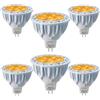 JSVSAL Lampadine a LED gialle MR16 GU5.3 bi-pin, 5 W, dimmerabili, equivalenti alogene da 35 W a 50 W, AC/DC 12 V a bassa tensione, faretti a 40 gradi per illuminazione paesaggistica, cortile